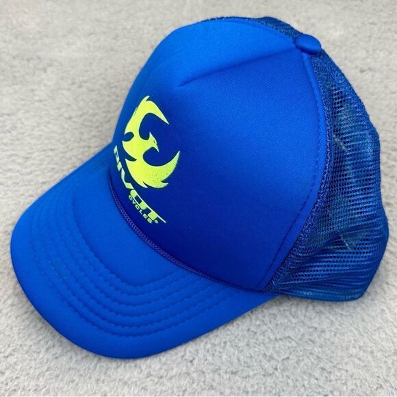 Pivot Cycles Snapback Hat Bicycle Mesh Trucker Hat Cap Blue Green Cycling Casual - Picture 2 of 7